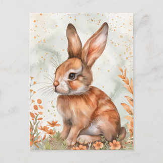 Schattige lente konijn briefkaart