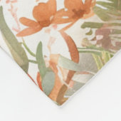 Schattige lente konijn fleece deken (Hoek)