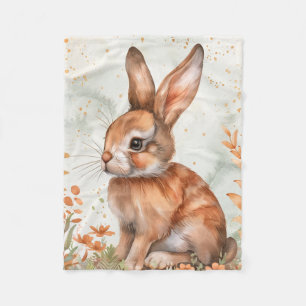 Schattige lente konijn fleece deken