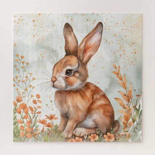 Schattige lente konijn legpuzzel (Verticaal)