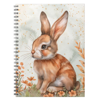 Schattige lente konijn notitieboek