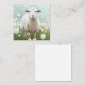 Schattige lentesap (blanco op rug) notitiekaartje (Voorkant / Achterkant)