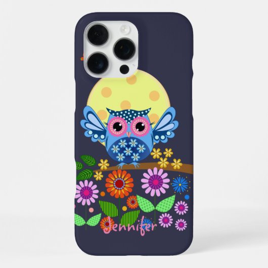 Schattige lenteuil & aangepaste naam iPhone hoesje (Achterkant)