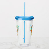 Schattige Leo Lion Acryl Drinkbeker (Rechts)
