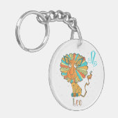 Schattige Leo Lion Sleutelhanger (Voorkant Links)