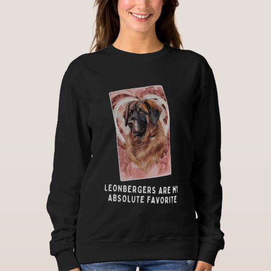 Schattige Leonbergers Dog Heart Design Trui (Voorkant)