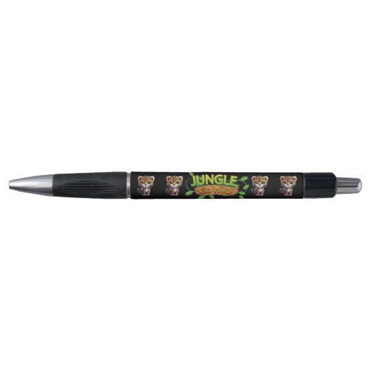Schattige Leopard Go Wild Kitty Cat Animal Charact Pen (Voorkant)
