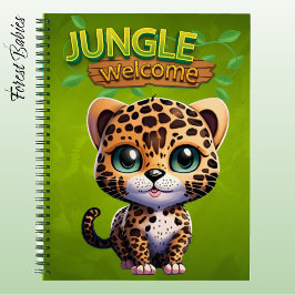 Schattige Leopard Kitten Woodland Wildlife Feline� Notitieboek