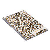Schattige Leopard Print Spiraalvormig Notitieboek (Rechterzijde)