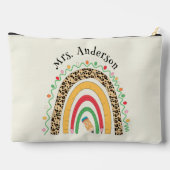 Schattige Leopard Rainbow Teachers Day Gifts Ecru  Etui (Achterkant)