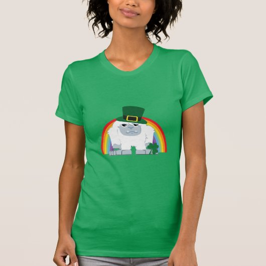 Schattige Leprechaun Yeti T-shirt (Voorkant)