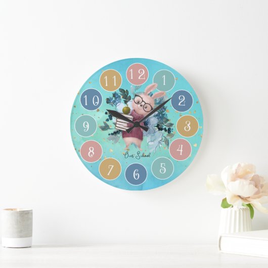 Schattige Leraar Basisschool Custom Grote Klok (Huis)