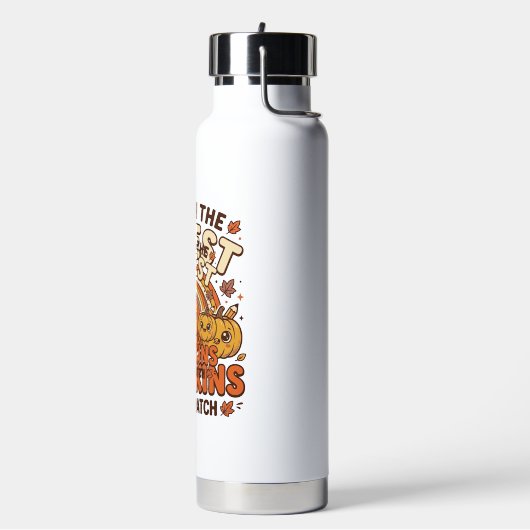 Schattige leraar pompoen herfst klaslokaal vector waterfles (Links)