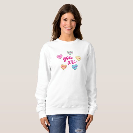 Schattige Leraar Valentijn Sweatshirt (Voorkant volledig)