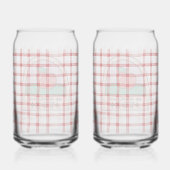Schattige lerar Apple Cup Blikvorm Glas (Achterkant)