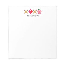 Schattige Leraren Waardering XOXO Kleurrijk
