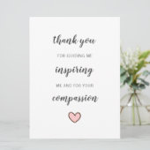 schattige lerarenmentor of waardering van studente kaart (Staand voorkant)