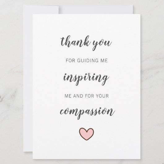 schattige lerarenmentor of waardering van studente kaart (Voorkant)