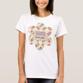 Schattige leraresschool potloodpatroon t-shirt (Voorkant)