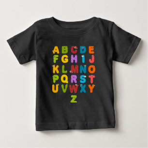 Schattige Letters Grappig Leren Alfabet Regenboog
