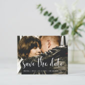 Schattige lettertype De datum opslaan Aankondigingskaart (Staand voorkant)