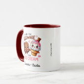 Schattige & leuk "Brownie naar mijn ijs" Custom pa Mok (Voorkant links)