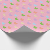Schattige & Leuk Elegant Pastel Tulpenbloemen, Bab Cadeaupapier (Hoek)