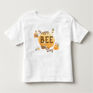 Schattige Leuk Gelukkig Bijendag Verjaardag Kinder Shirts