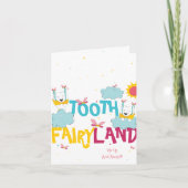Schattige Leuk Grappig Tandenfee Gepersonaliseerd Kaart (Voorkant)