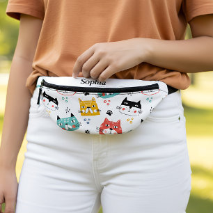 Schattige leuk kattenpatroon kinder heuptasje