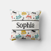 Schattige leuk kattenpatroon kinder kussen (Voorkant)