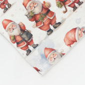 Schattige leuk Kerstman Vrolijk kerstcadeau Fleece Deken (Hoek)