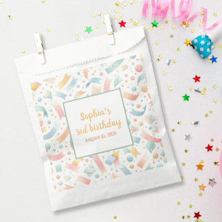 Schattige Leuk Kinder Confetti Kleurrijke Pastel V Bedankzakje