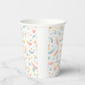 Schattige Leuk Kinder Confetti Kleurrijke Pastel V Papieren Bekers (Rechts)