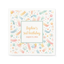 Schattige Leuk Kinder Confetti Kleurrijke Pastel V