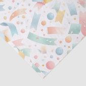 Schattige Leuk Kinder Confetti Kleurrijke Pastel V Tissuepapier (Detail)