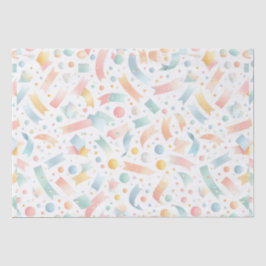 Schattige Leuk Kinder Confetti Kleurrijke Pastel V Tissuepapier