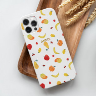 Schattige & Leuk Kleurrijk Multi Fruit Patroon Ont iPhone 16 Pro Hoesje