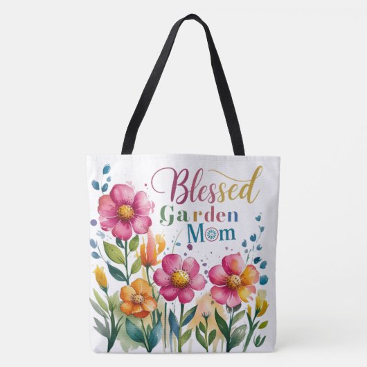 Schattige leuk Kleurrijke bloemetjes Gezegende Tui Tote Bag (Voorkant)