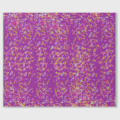 Schattige Leuk Meisje Paarse Kleur Donutl Sprinkle Cadeaupapier (Vlak)