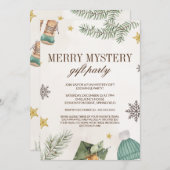 Schattige Leuk Merry Mystery Gift Exchange Party Kaart (Voorkant / Achterkant)