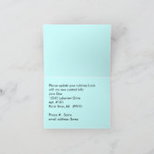 Schattige Leuk  Retro Kaart Nieuw Adres Ik ben ver (Binnen)