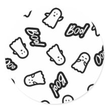 Schattige Leuk Spooky Halloween Ghosts Pattern
