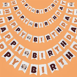 Schattige leuk tijgerwelpje gluren uit Sinaasappel Vlaggetjes