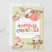 Schattige Leuk Trendy Vrolijke Kerstluiaards Feestdagenkaart (Voorkant)