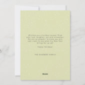 Schattige Leuk Trendy Vrolijke Kerstluiaards Feestdagenkaart (Achterkant)