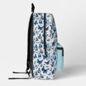 Schattige Leuk Vlinder Monogram Bedrukte Rugzak (Links)