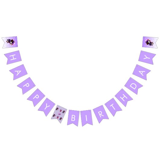 Schattige Leuke Hond Kinderen Gelukkig Verjaardags Vlaggetjes (Alle)