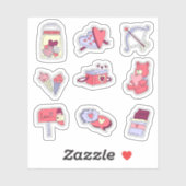 Schattige leuke leuke liefde sticker set (Vel)