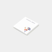 Schattige Leuke Paarse Vis Zeemeermin Post-it® Notes (Schuin)